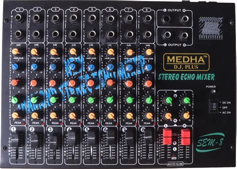 Medha Professional 8 Channel STERO Echo Mixer : Amazon.in: Musical ...