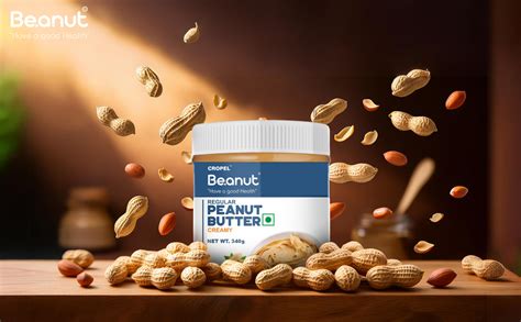 Beanut Creamy Peanut Butter Creamy - 340gm,100% Pure Roasted peanuts ...