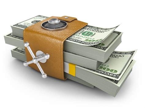 Swollen purse and combination lock | Premium Photo