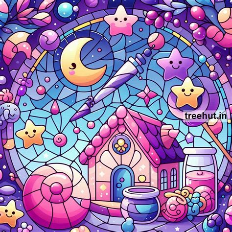 Purple Stain Glass Painting Ideas