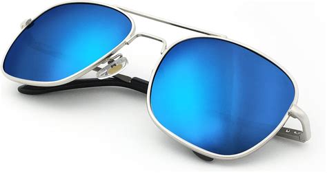 Buy J+S Premium Military Style Classic Aviator Sunglasses, Polarized ...