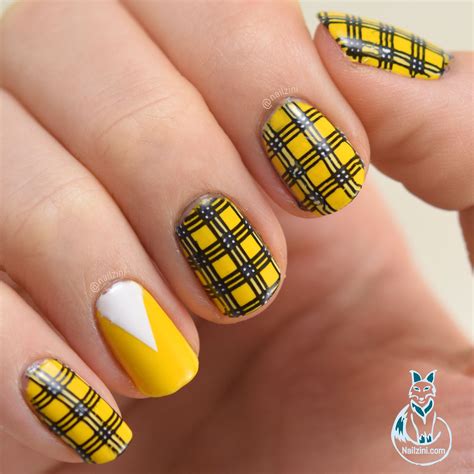 Clueless plaid Nail Art -- Born Pretty Review -- | Nailzini: A Nail Art ...