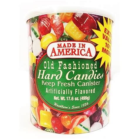 Buy Washburns Old Fashioned Hard Candy 17.6 Oz Canister Online at ...