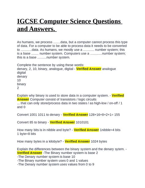 Computer Science Question Answers 的图像结果