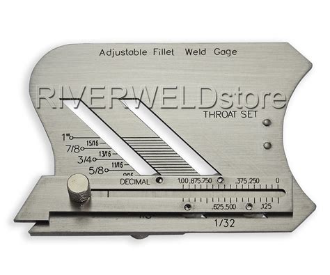 Buy RIVERWELD Adjustable Fillet Weld Gauge and Unequal Leg Measurement ...