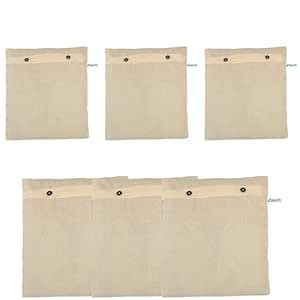 JIALTO Pack Of 6 Cotton Saree Cover With Button, Cotton Cover For Cloth ...