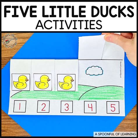 Five Little Ducks Activities Kindergarten - Printable Free Templates