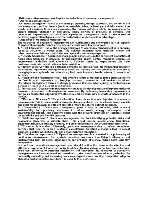 Image result for Operations Management PDF