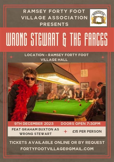 Wrong Stewart & The Farces, Ramsey Forty Foot, Huntingdon, December 9 ...