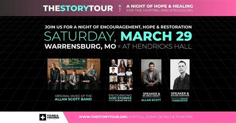 The Story Tour - Warrensburg MO, Hendricks Hall, Warrensburg, 29 March ...