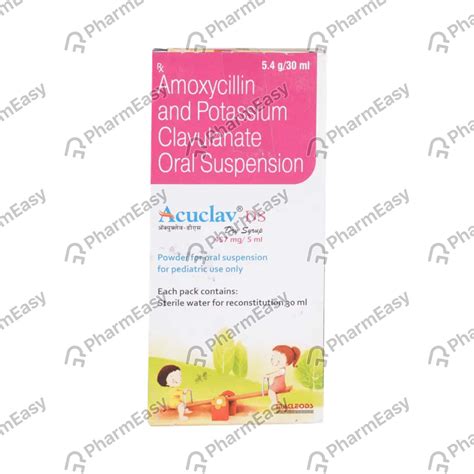Acuclav Ds Bottle Of 30ml Dry Syrup: Uses, Side Effects, Price & Dosage ...