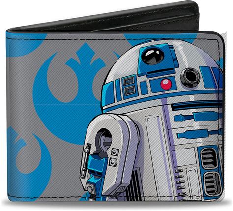 Amazon.com: Buckle-Down Star Wars Wallet, Bifold, Star Wars R2D2 Pose ...