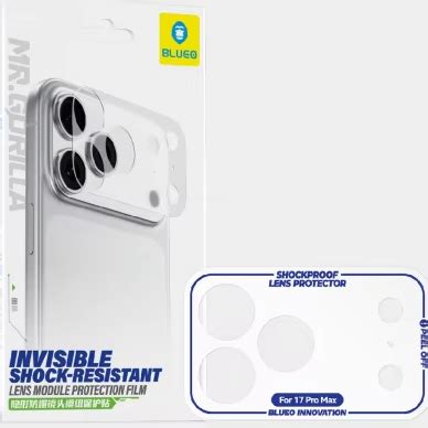 Blueo Invisible Shock-resistant Lens Module Protect Film for iPhone 17 ...