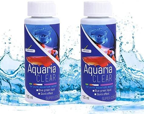VAYINATO Aquatic Remedies Aquaria Clear, 120ML (Pack of 2) for Aquarium ...