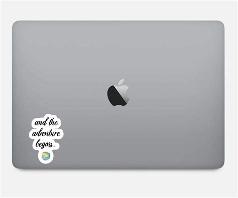 Buy and The Adventures Begins Globe Sticker Inspirational Quotes ...