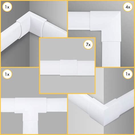 Fleming Supply 8-Piece 10-ft x 0.87-in Plastic White Straight Channel ...