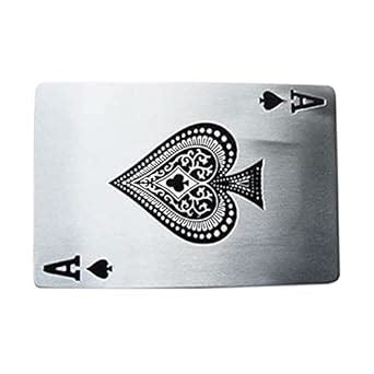 Buy Lulala Belt Buckle Gamble Poker Ace of Spades NEW playing card Ikka ...