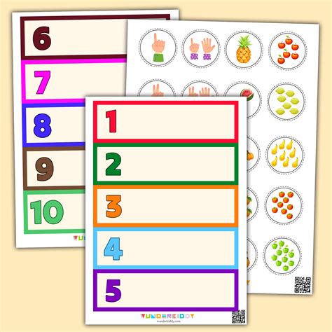 Printable Count up to 10 Math Cards Preschool Activity
