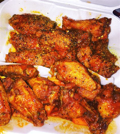 [I Ate] Hot Lemon Pepper & Honey Hot Wings : r/food