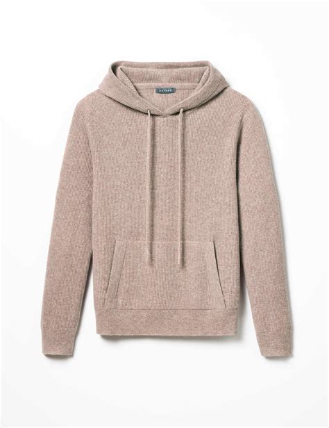 Lawrence Cashmere Hooded Sweater - Toast Brown