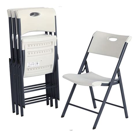 Lifetime Folding Chairs, White » Vikos party rentals