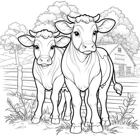 Cow Colouring Pictures