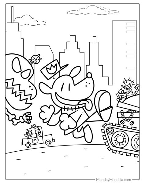 19 Dog Man Coloring Pages (Free PDF Printables)