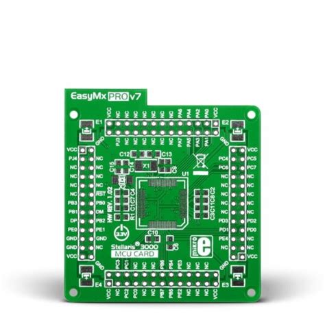 Standard empty MCU card for 64-pin TQFP Stellaris 3000 series at MG ...