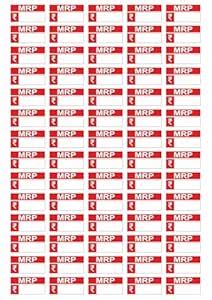Sri Krishna Graphics MRP Stickers for General Use, Self Adhesive Small ...