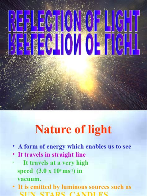 Image result for Reflection of Light