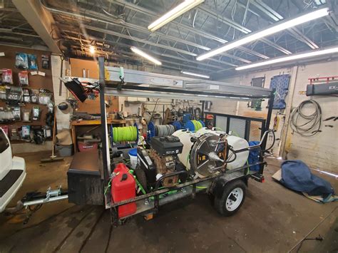 Power Washing Trailer Setup 的图像结果