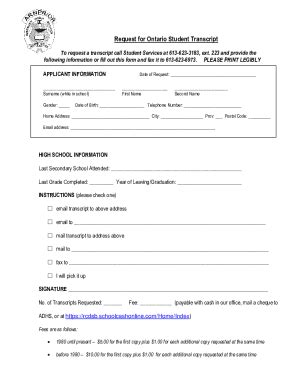 Image result for Ontario Student Transcript