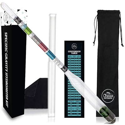 Buy Chefast Hydrometer Kit for Wine, Beer, Mead and Kombucha - Combo ...