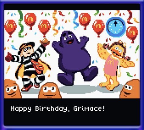 grimace birthday!!! in 2024 | Mcdonalds birthday party, Grimace, Birthday