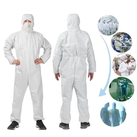 Washable Hazmat Suit Protection Clothing Protective Suit SMS non-woven ...