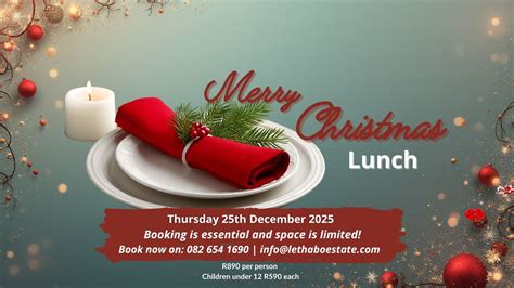 Christmas Lunch, 25 Jukskeidrif Road, Pretoria Rural, Lanseria, 1748 ...