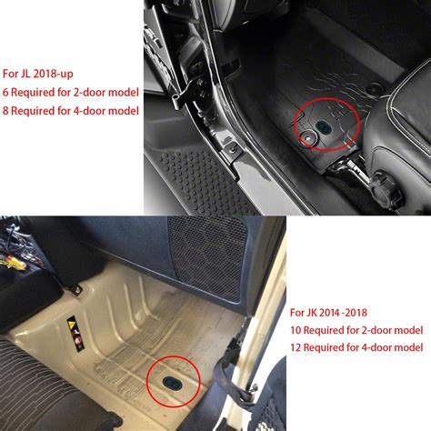 Snapklik.com : Floor Pan Drain Plug For Jeep Wrangler JK JL 2014-2025 ...
