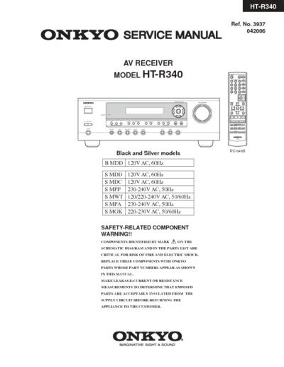 Onkyo HT-R340 Manual 的图像结果
