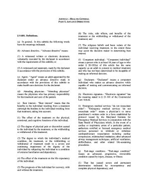 Bill Of Sale Form Maryland Advance Health Care Directive Form | pdfFiller