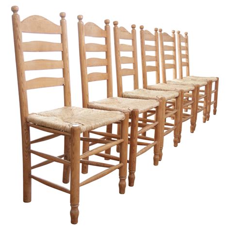 Ladder Back Rush Seat Dining Chairs at Pearl Peterson blog