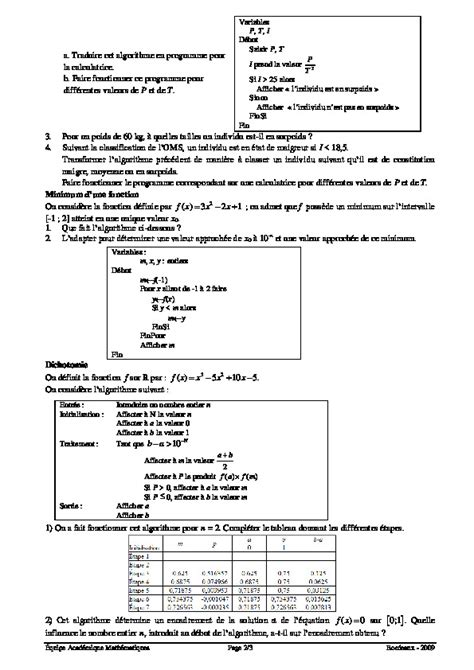 Image result for Algorithme Cours Seconde Python