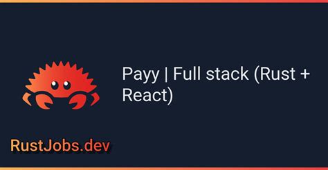 Image result for Rust and React Tech Stack