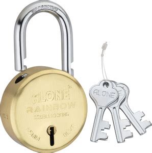 Fithome Alone Round 65mm Lock for Home Link Gate Shop Shutter, Gold 3 ...