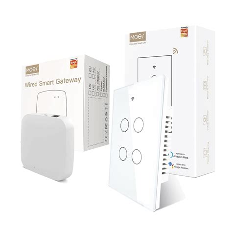 Buy MOES ZigBee Smart Touch Wall Light Switch with Tuya ZigBee 3.0 ...