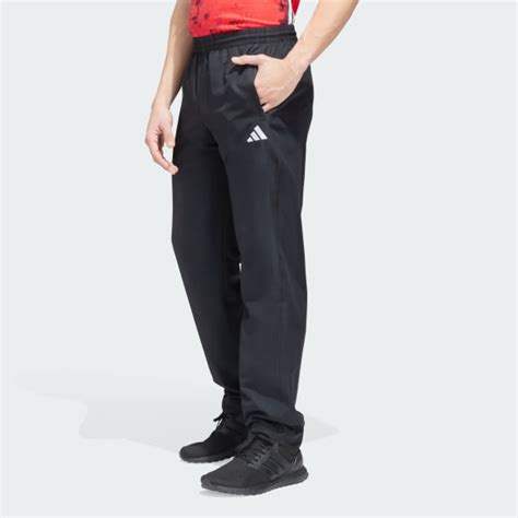adidas Woven adidas 3S Sportswear Straight Pants - Black | adidas India