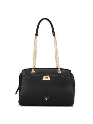 Buy Da Milano Black Leather Sling Bag Online