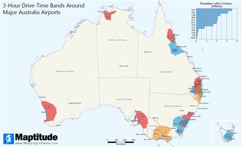 Maptitude Map: Airport Accessibility