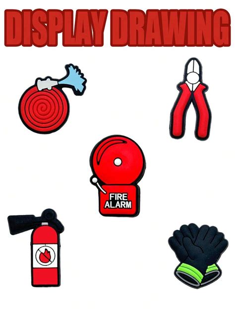 12 PCS Firefighter Series, Firemen, Flames, Fire Extinguishers, Water ...