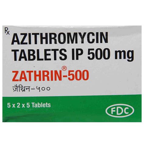 Zathrin-500 Tablet | Uses, Side Effects, Price | Apollo Pharmacy