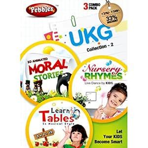 UKG COLLECTION - 2(MORAL STORIES,NURSERY RHYMES,LEARN TABLE) : Amazon ...